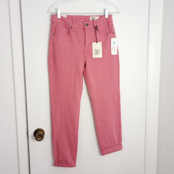 Cosmic Blue Love Adrianne Boyfriend Jean in Flamingo Pink - Picture 1 of 11